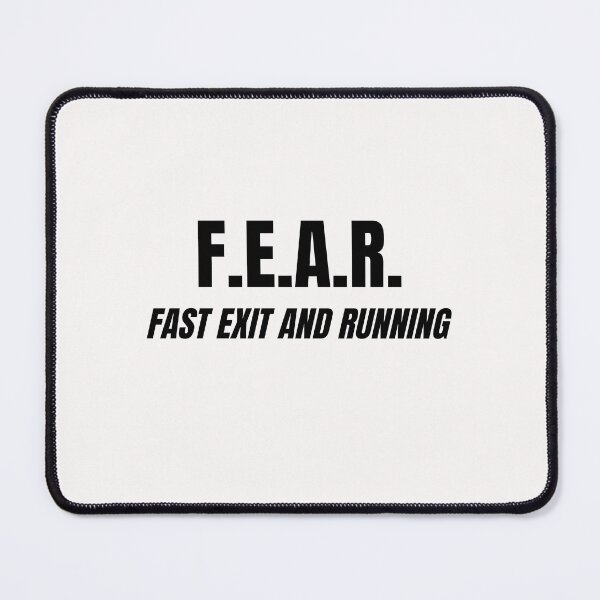 Item preview, Funny Acronym For FEAR | Fast Exit And Running (Black Font) | Acronym designed and sold by ACRONYMSONLY.