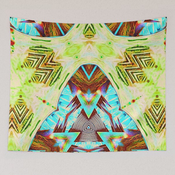 Item preview, DEEP AND LUMINOUS NATIVE AMERICAN SPIRITUAL VIBRATIONS TO INSPIRE PEACE AND LOVE - ART PAINTING MODERN AND MYSTIC EXPRESSION. designed and sold by Ralek.