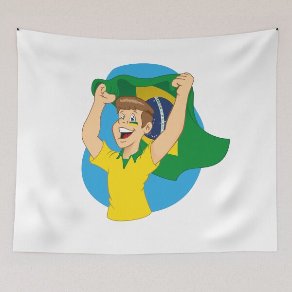 Item preview, Brazilian supporter vibrating. Ideal for artistic material and institutional designed and sold by LucianoCosmo.