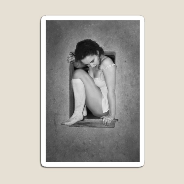 Square Hole - Black and White Magnet