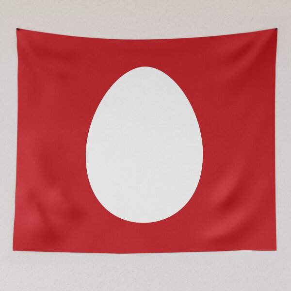 Item preview, White Egg Red Background designed and sold by GemsAnatomy.