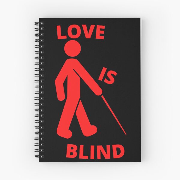 Item preview, Love is blind sticker designed and sold by Swobodzio.