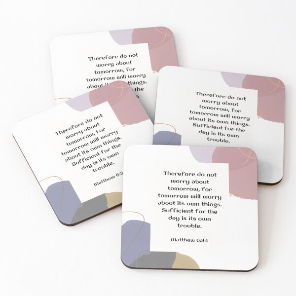 Item preview, Bible Verse Matthew 6-34 designed and sold by bible-prints.