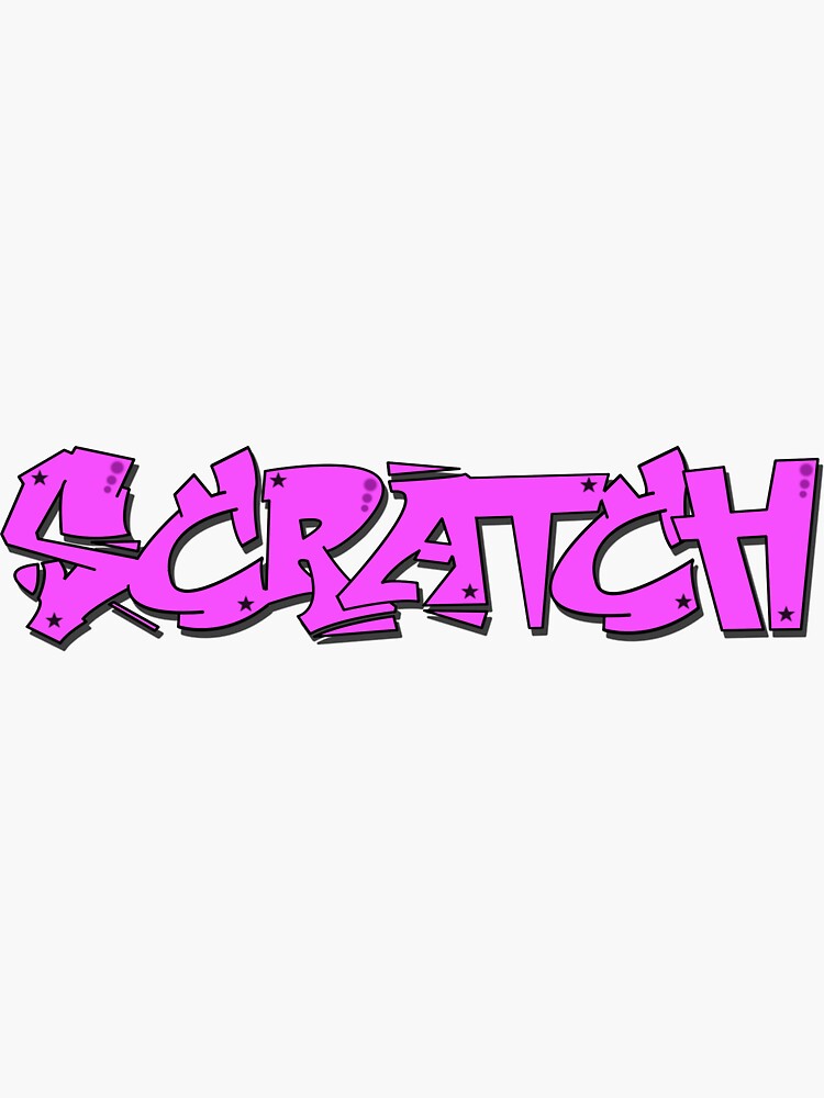 "Scratch Graffiti" Sticker for Sale by modelcat Redbubble