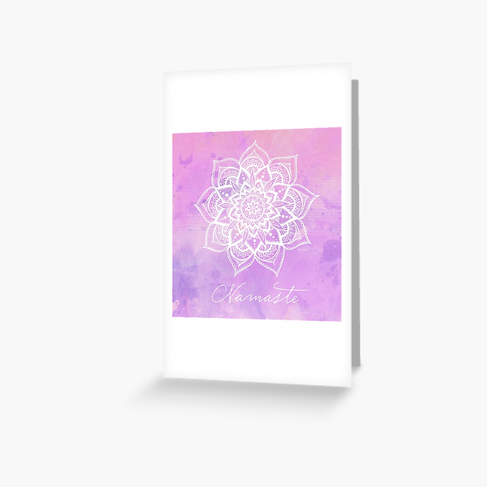 Namaste - Amethyst Greeting Card