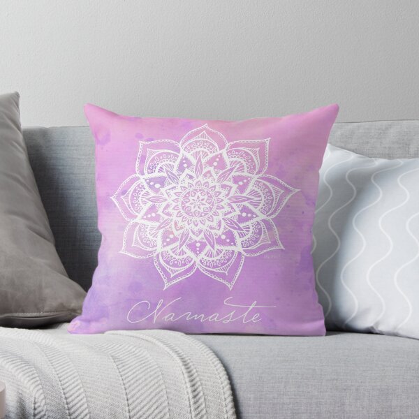Namaste - Amethyst Throw Pillow