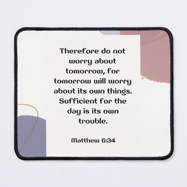 Item preview, Bible Verse Matthew 6-34 designed and sold by bible-prints.