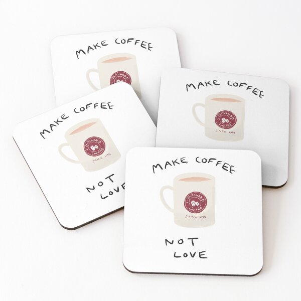 Item preview, Make Coffee Not Love designed and sold by campsunnydale.