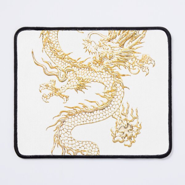 Item preview, The golden dragon occupies the T-shirt designed and sold by El-Jawhara.