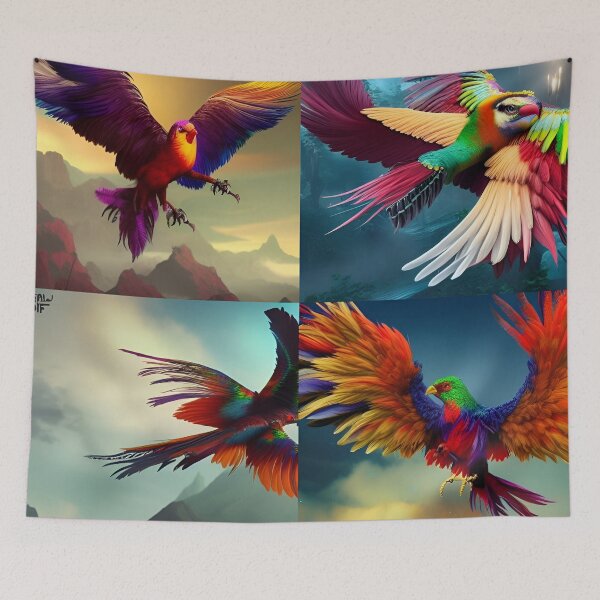 Item preview, Colorful Parrot Compilation designed and sold by katiebca2.