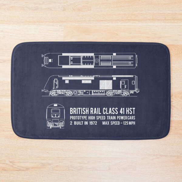 Item preview, British Rail Class 41 HST  Prototype High Speed Train Locomotive Blueprint Diagrams Gift designed and sold by Maljonic.