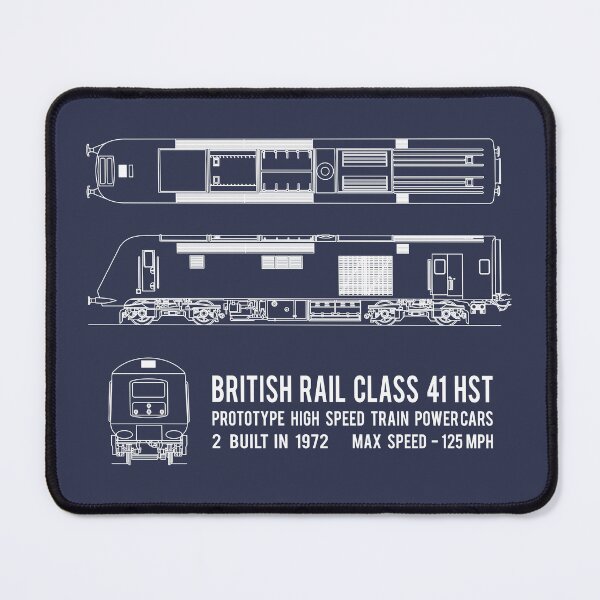 Item preview, British Rail Class 41 HST  Prototype High Speed Train Locomotive Blueprint Diagrams Gift designed and sold by Maljonic.