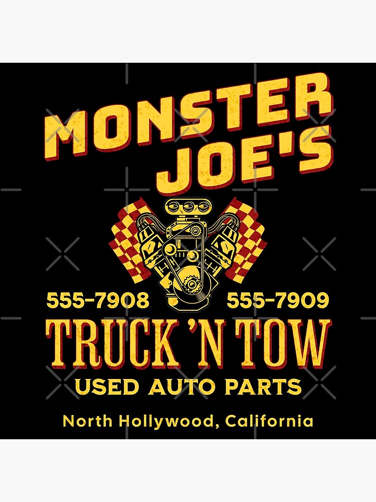 "Pulp Fiction Monster Joe's Truck 'n Tow Retro Movie " Poster for