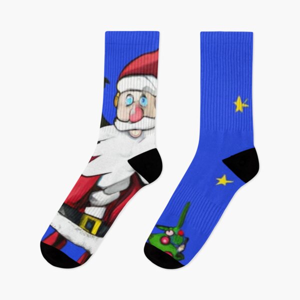 Item preview, Cartoon Santa Claus with Christmas Tree designed and sold by GrownUp.