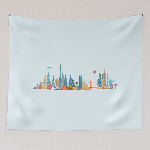 Item preview, World skyline designed and sold by Antikwar.