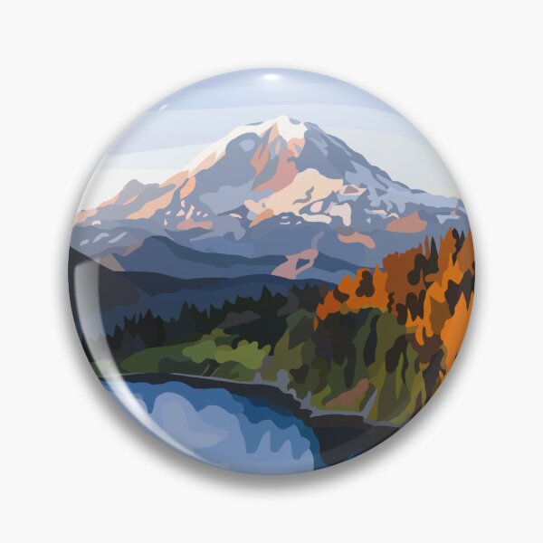 Artikelvorschau, Mt Rainier - Gipfelsee entworfen und verkauft von mappsart.