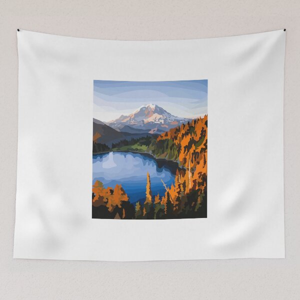 Artikelvorschau, Mt Rainier - Gipfelsee entworfen und verkauft von mappsart.