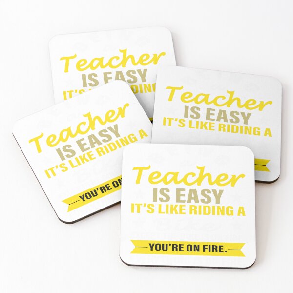 Item preview, Being A Teacher Is Easy Its Like Riding A Bike designed and sold by badro07.