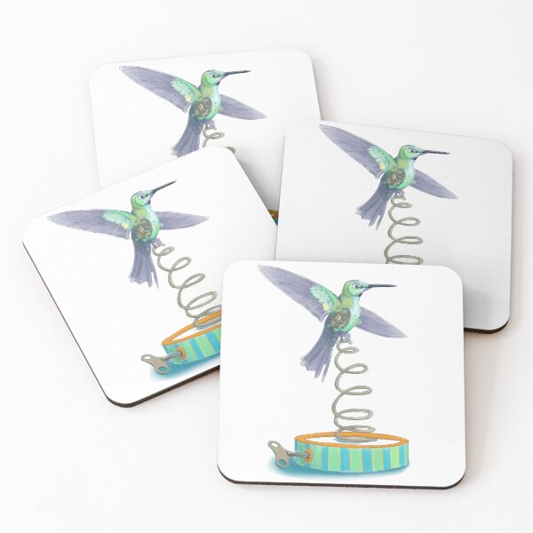 Item preview, Clockwork Hummingbird designed and sold by rachelreitanart.