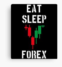 Eat Sleep Forex Canvas Print