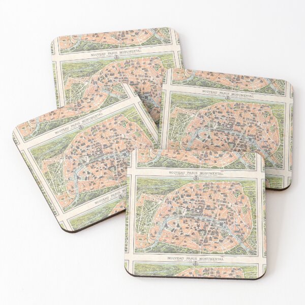 Item preview, Pocket Map of Paris Vintage 1900 designed and sold by abbazabba.