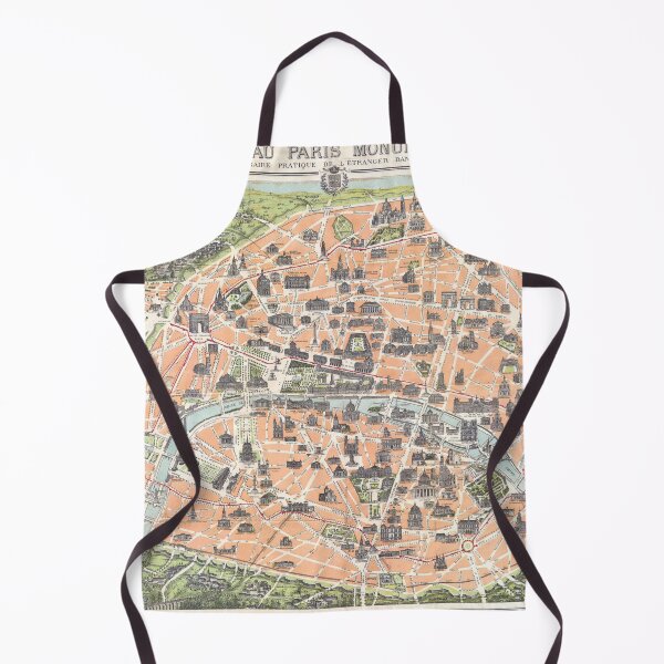 Item preview, Pocket Map of Paris Vintage 1900 designed and sold by abbazabba.