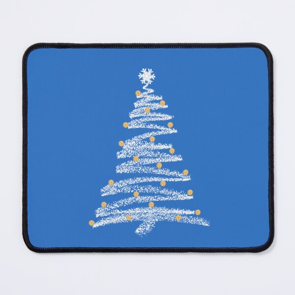 Item preview, Contemporary Scribble Doodle White Christmas Tree designed and sold by LaRoach Digital Arts.