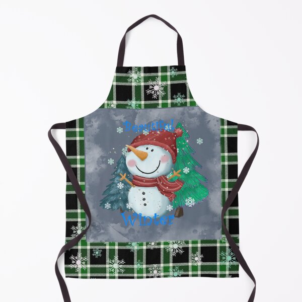 Item preview, Winter Snowman On Green Plaid designed and sold by Jessi-Sketches.