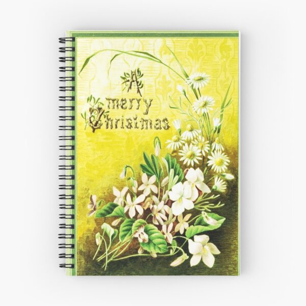 Item preview, Vintage Christmas Card A Merry Christmas Flower designed and sold by sweetartnc.