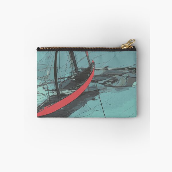 Item preview, Sailboat Sailing Aqua Green Blue Abstract Illustration designed and sold by Nonshape.