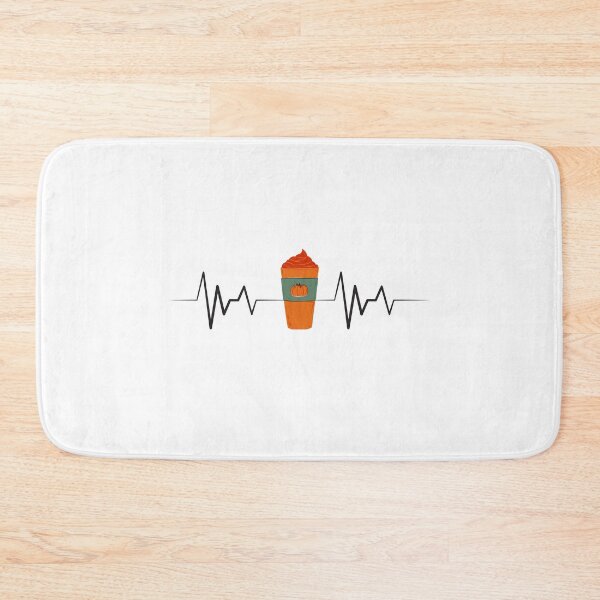 Item preview, Thanksgiving Pumpkin Spice Latte Heartbeat Pulse Heart Line ECG designed and sold by moderncrazeshop.