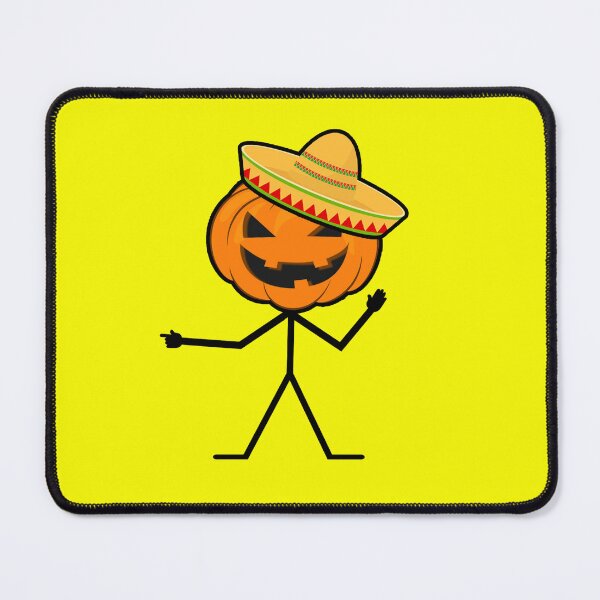 Item preview, Happy Halloween Stickman designed and sold by TheRoadsideArts.