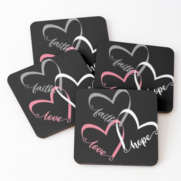 Item preview, Three Hearts Love Hope Faith designed and sold by Rowena Jones.