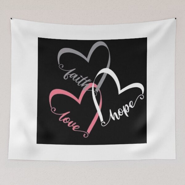 Item preview, Three Hearts Love Hope Faith designed and sold by Rowena Jones.
