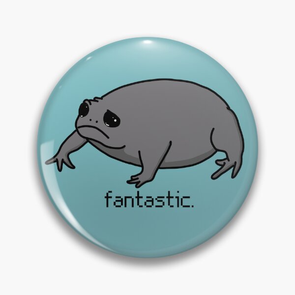 Item preview, Fantastic Grumpy Frog - Black Rain Frog designed and sold by GrumpyFrogs.