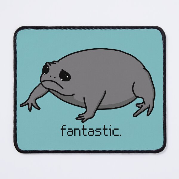 Item preview, Fantastic Grumpy Frog - Black Rain Frog designed and sold by GrumpyFrogs.