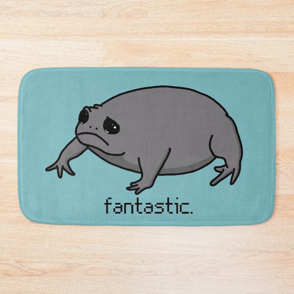 Item preview, Fantastic Grumpy Frog - Black Rain Frog designed and sold by GrumpyFrogs.