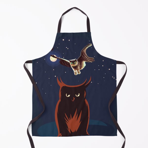 Item preview, an owl and a cat owl- a cat and an owl designed and sold by Passacagliabusra.