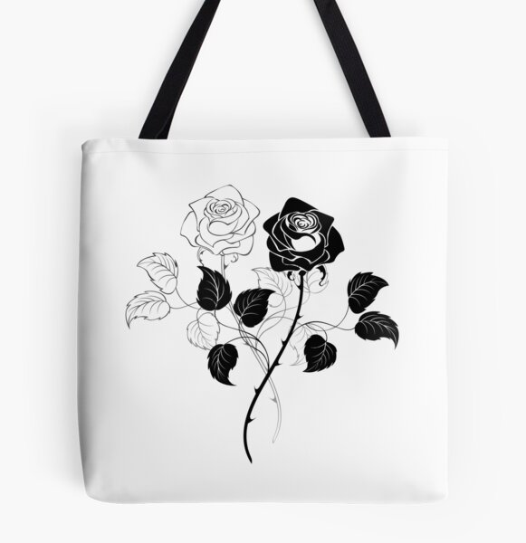 The Rose (golden) - Large Graphic Tote Bag for Sale by Kuroclover