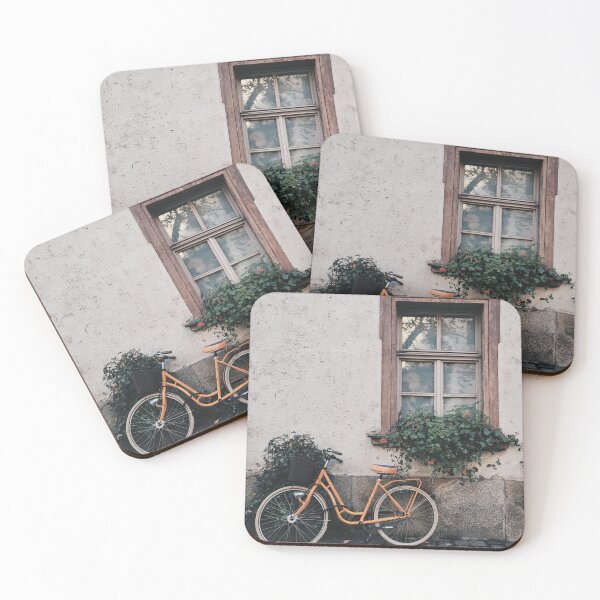 Item preview, Bicycle and window with flower designed and sold by Clumsy People.
