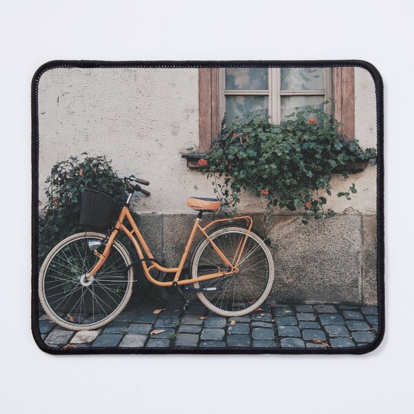 Item preview, Bicycle and window with flower designed and sold by Clumsy People.