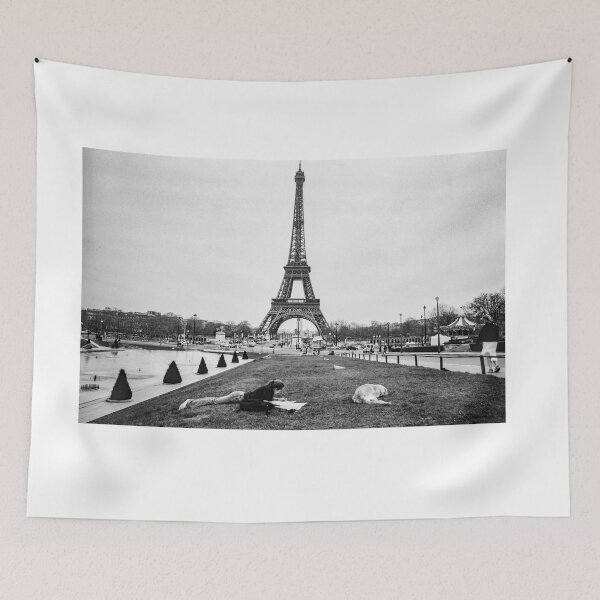 Item preview, Canvas print of the Eiffel Tower and a beautiful moment in Trocadero. designed and sold by PhotogalleryCJ.