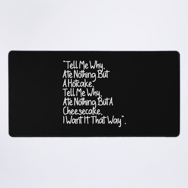 Item preview, Tell Me Why Ate Nothing But A Hotcake Funny Lyrics designed and sold by PunnyLyrics.
