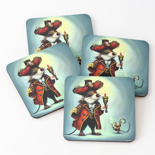 Item preview, Pirate Mouse Holding Lantern designed and sold by wroznak.