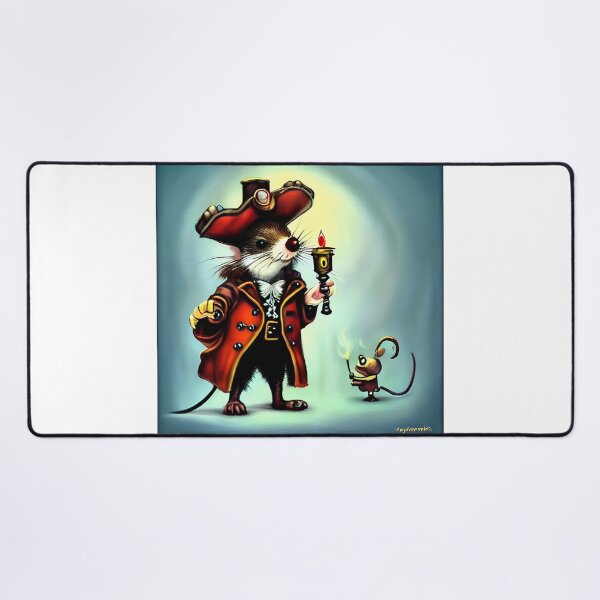 Item preview, Pirate Mouse Holding Lantern designed and sold by wroznak.