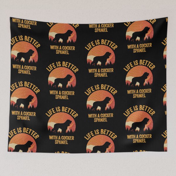 Item preview, Life Is Better With A Cocker Spaniel Vintage Distressed Dog Gift  designed and sold by Guarddogdrive.