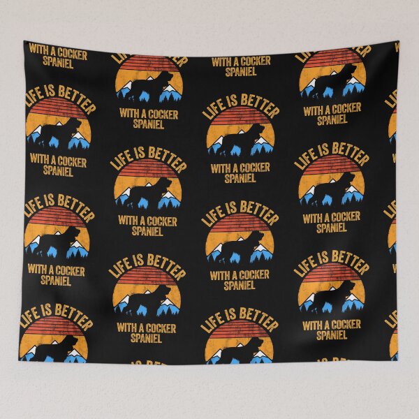 Item preview, Life Is Better With A Cocker Spaniel Vintage Distressed Dog Gift  designed and sold by Guarddogdrive.