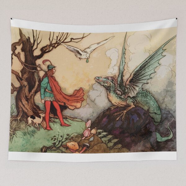 Item preview, engraved encounter of vassal with mythical creature designed and sold by JDFernandez.
