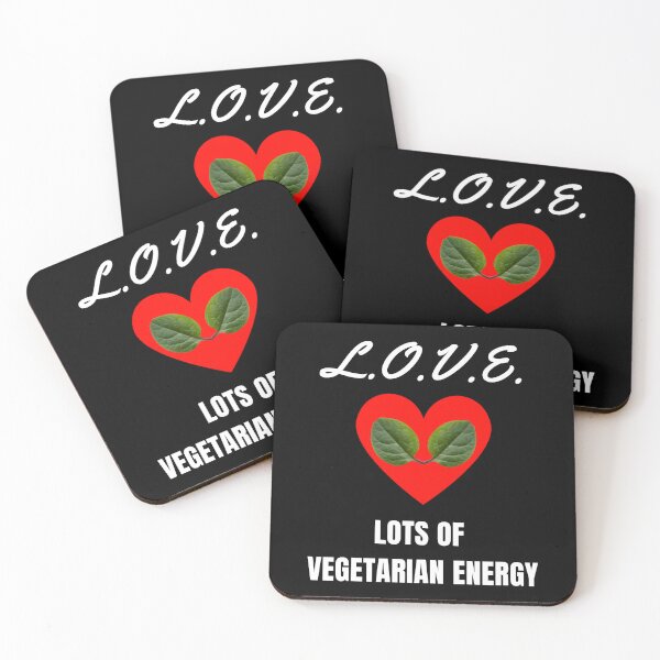 Item preview, Vegetarian Acronym For LOVE |  Lots Of Vegetarian Energy (White Font) | Acronym designed and sold by ACRONYMSONLY.