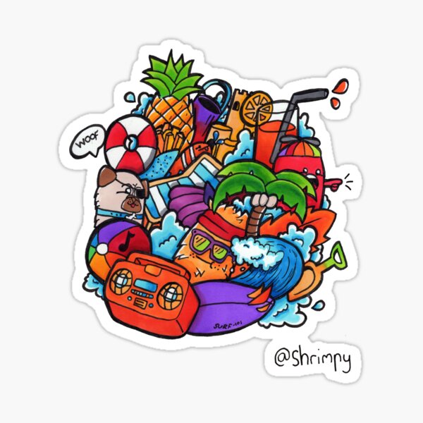 Item preview, Beach Doodle designed and sold by Eadan Shamir.